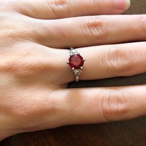 Ring with Ruby Gemstone
